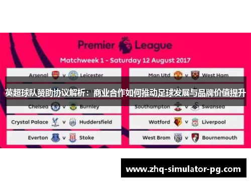 英超球队赞助协议解析：商业合作如何推动足球发展与品牌价值提升